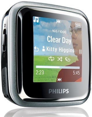 how to turn on a philips gogear mp3 player