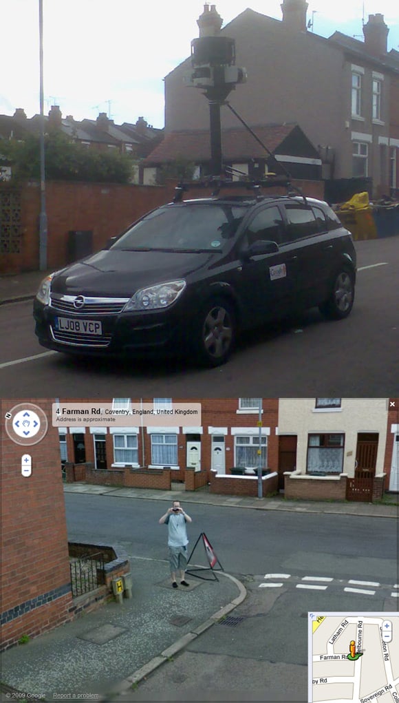 Our man caught on Street View in Coventry