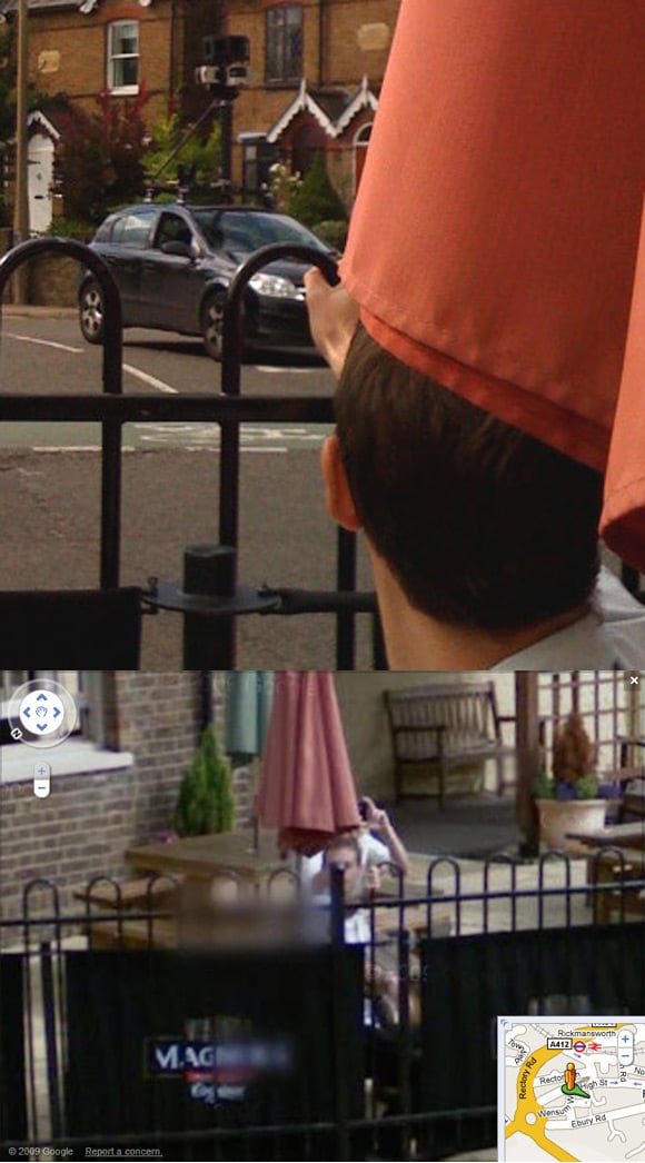 James Herriott caught on Street View in Rickmansworth