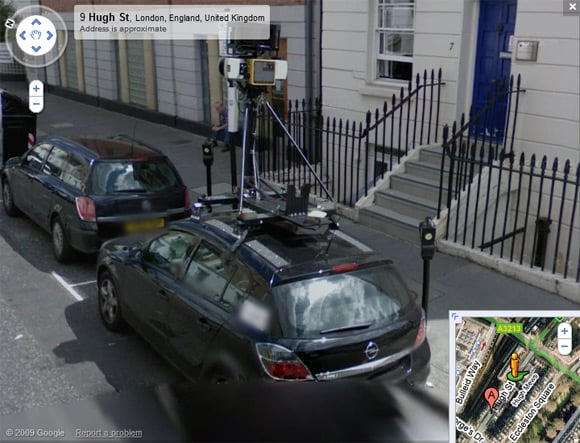 Street View spymobile captures Street View spymobile on Street View