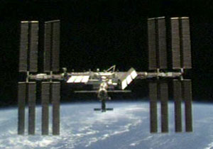 The ISS seen from Discovery. Pic: NASA