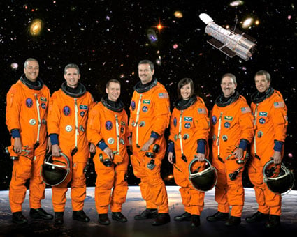 The STS-125 crew. Pic: NASA