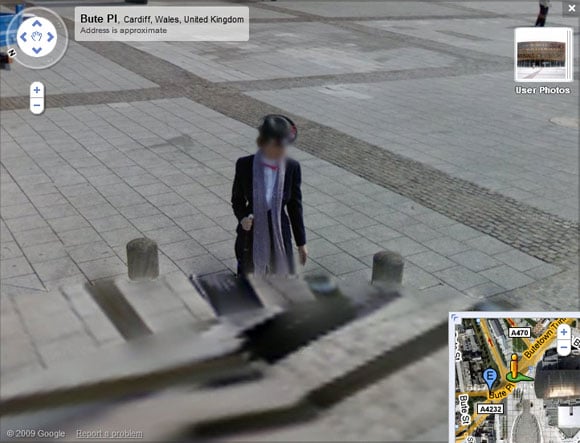 Cardiff Victorian ghost on Street View