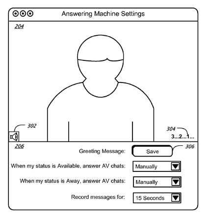 Apple iChat video answering-machine patent