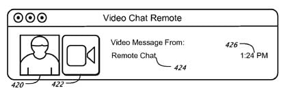 Apple iChat video answering-machine patent