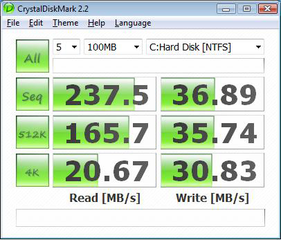 Intel X25-M update CrystalDisk