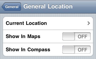 iPhone 3.0 magnetometer screenshot