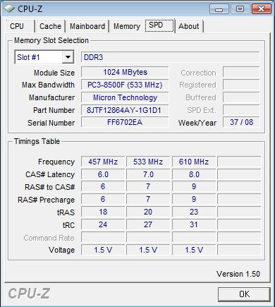 Intel Xeon W5580 - CPU-Z