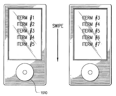 Apple "Multi-Dimensional Scroll Wheel" patent illustration