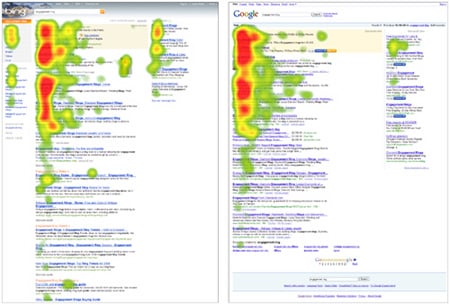 User Centric's heat maps for Bing and Google