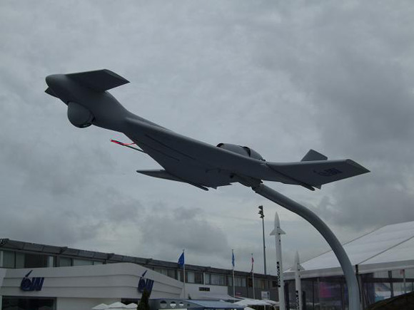 IMI loitering munition on display at Paris Airshow 09