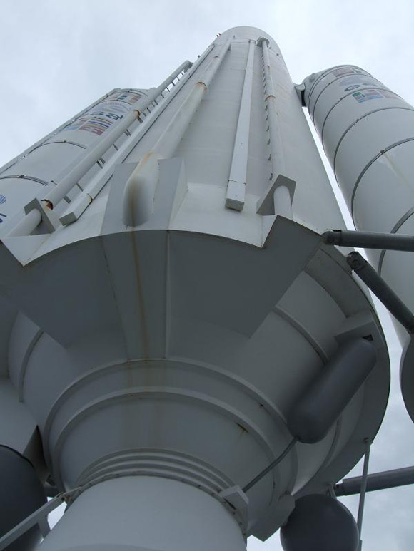 Ariane rocket exhibit at Le Bourget