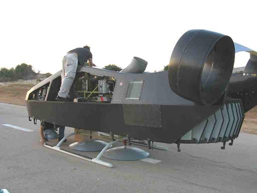 The Urban Aeronautics Mule being readied for testing in Israel