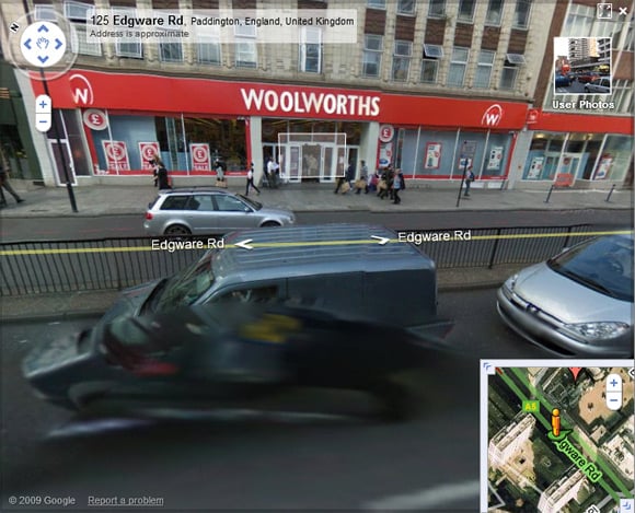 The Woolworths branch on Street View, still open for business