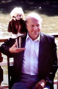 Gerry Anderson and Lady Penelope. Pic: BBC