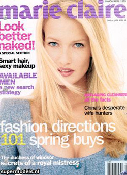 Mulder on the cover of Marie Claire