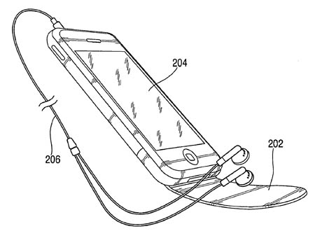 Apple mobile-phone noise-cancellation patent illustration