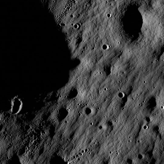 LRO image from the Mare Nubium region. Pic: NASA