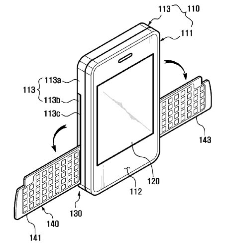 Samsung folding-keyboard patent application