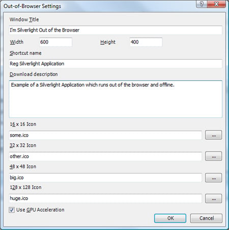 Silverlight out of the browser