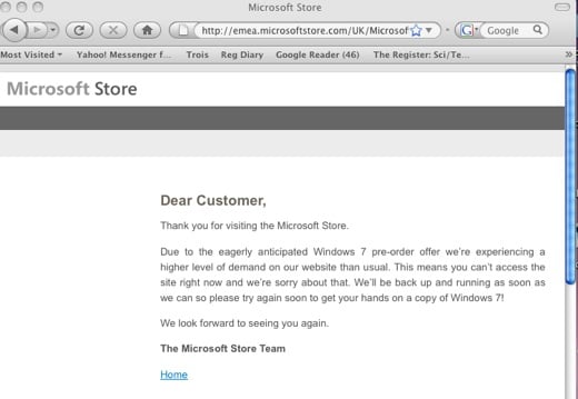 Microsoft store screen grab
