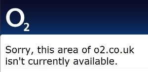 O2 Web Site Down