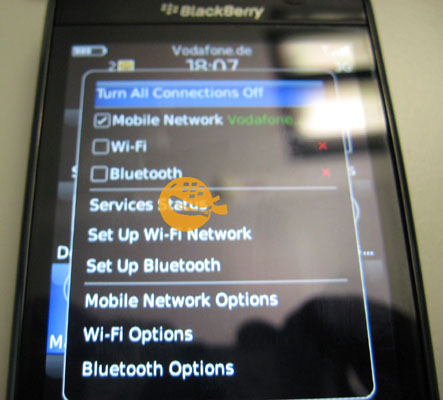 Blackberry Storm 9500 Wifi Software