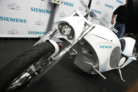 The Siemens Electric Chopper is a giant electric cruiser