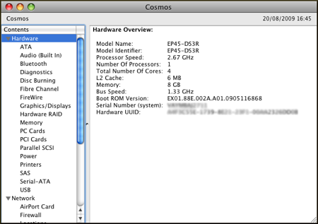 EFiX Mac System Information