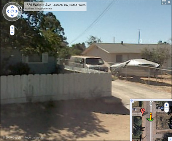 Garrido's van caught on Street View emerging from his driveway?