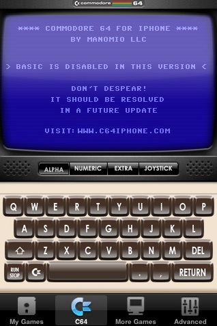 Commodore 64 on iPhone