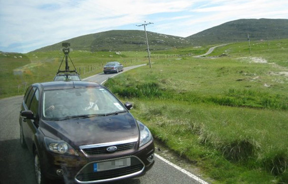 Street View spymobile spotted in North Uist