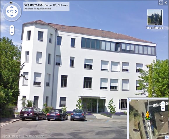 The Swiss data protection office seen on Street View