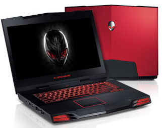 alienware laptop red