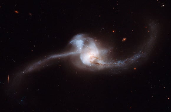 Galaxy NGC 2623 captured by the Hubble Space Telescope
