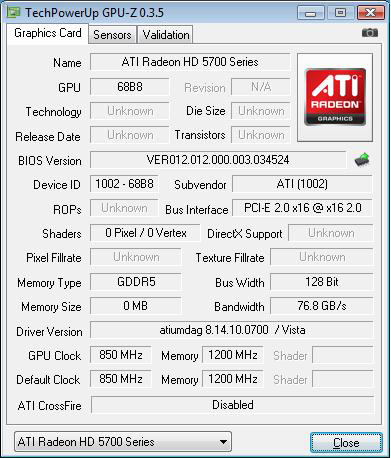 AMD ATI Radeon HD 5770