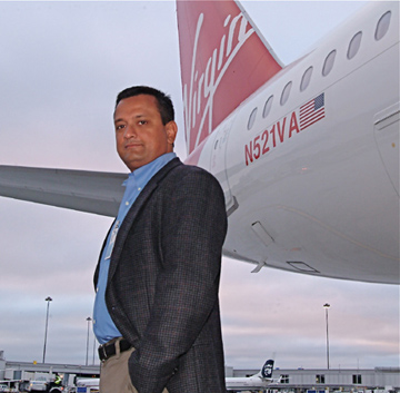 Virgin America's Ravi Simhambhatla, photo: Gavin Clarke