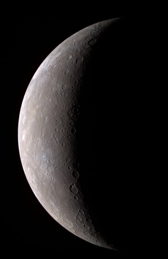 Messenger's composite colour view of Mercury. Pic: NASA