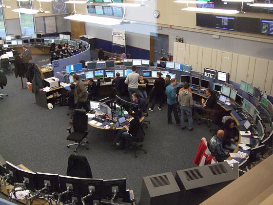 This circle at the CERN control centre is the one that runs the actual LHC