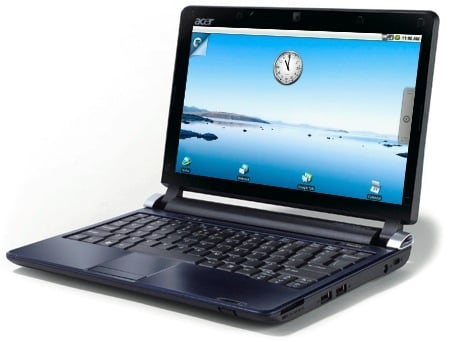 Acer Aspire One D250 With Android The Register