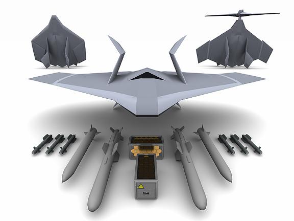 The UK MoD's 'Novel Air Concept' robot stealth jet/copter notion. Credit: Defence Science