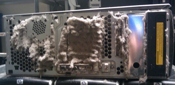 HP workstation sporting furry vents
