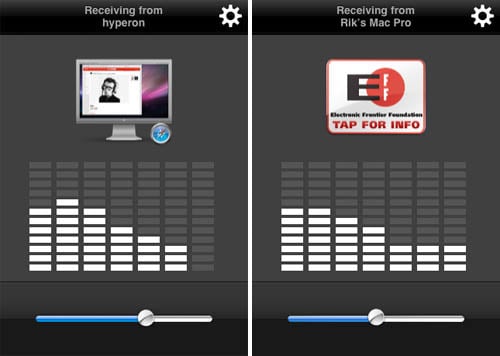 RogueAmoeba's Airfoil Speakers Touch, before and after the changes Apple demanded