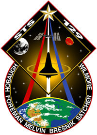The STS-129 mission patch. Pic: NASA