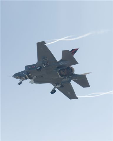 F-35B doors open from below. Credit: JSF Program