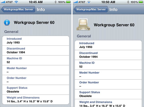 Mactracker iPhone app - Workgroup Server