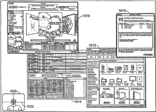 Apple 3D variable-display patent illustration