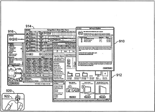 Apple 3D variable-display patent illustration