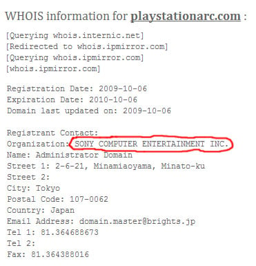 domain_name_sony_Arc