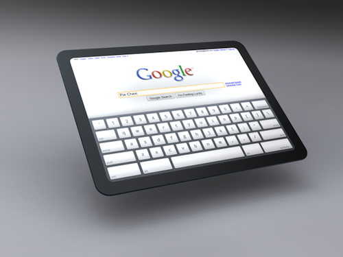 Chrome OS Tablet Mockup